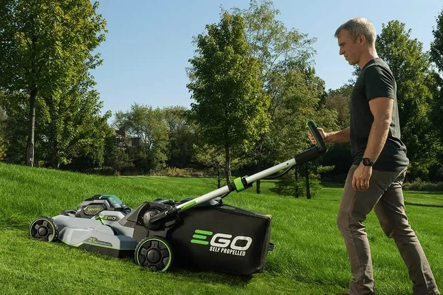 best battery operated push mower
